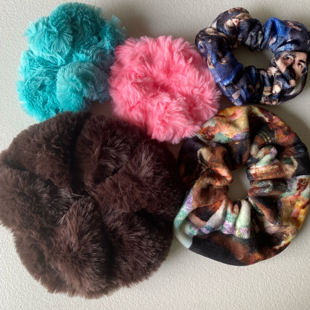 Minky scrunchies
